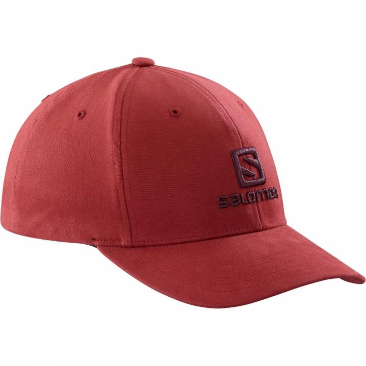 בורדו Salomon Logo Cap כובע