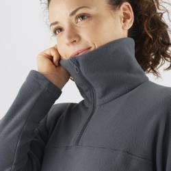 אפור SNTIAL Cosy חולצת פליז נשים